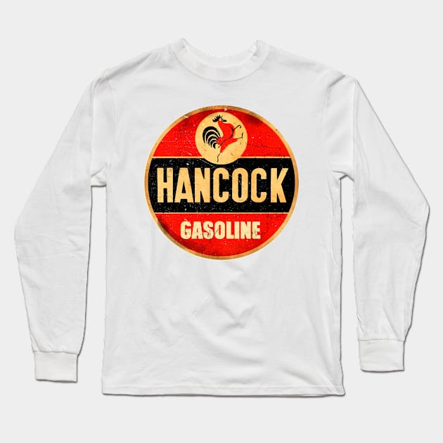 Hancock gasoline sign Long Sleeve T-Shirt by ploxd